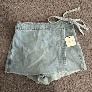 Aritzia Light Blue Denim Skirt